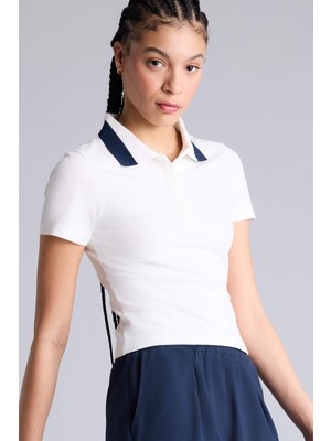 DeFacto Slim Fit Sporcu Pike Kısa Kollu Polo Tişört H3265AX26SP