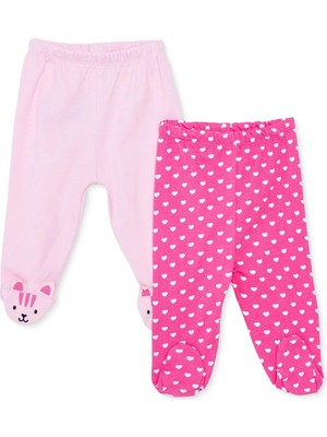 Hellobaby Kız Bebek 2li Alt Hayvan Baskılı Patikli