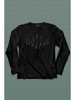 Feyza Design Çocuklar Için Siyah Pamuklu Bisiklet Yaka T-Shirt