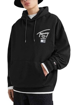 Tommy Jeans Rahat Kesim Kapüşonlu Üst Erkek DM0DM15693