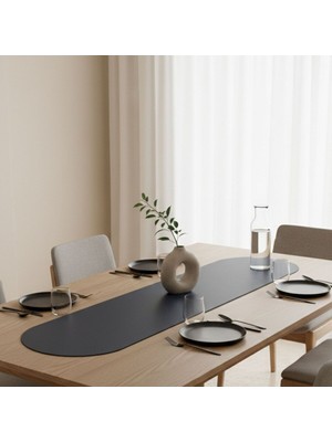 Grand Fine Art 1 Adet Deri RUNNER-40X140 Cm-Deri Masa Örtüsü