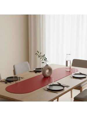 Grand Fine Art 1 Adet Deri RUNNER-40X140 Cm-Deri Masa Örtüsü