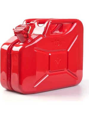 Valpro 10LT Metal Yakıt Bidonu Kırmızı - Dayanıklı ve Sızdırmaz Yapı ile Güvenli Taşıma