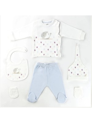 Aziz Bebe Kirpi Baskılı 5li Hastane Çıkışı