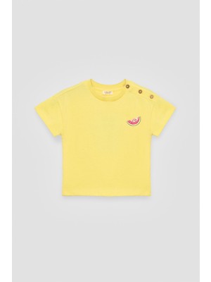 Tyess BSC Bg Store Kız Bebek Sarı Şort Takım