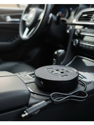 Eilo Luxe Araç Içi Power Inverter Çoklu USB Girişli Hızlı ve Güvenli Şarj - AA002C-68CE60