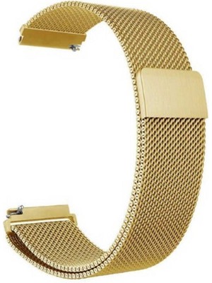 Gpack Fossil Gen 5 FTW4024 44MM Kordon Kayış Metal Hasır Örgülü 22/hs Gold