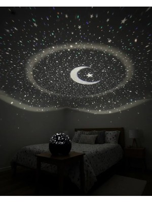 Eilo Luxe Fişli Yıldız Projektör Gece Lambası Müzikli - AA002C-68AMW2