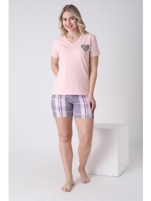 Confeo Kadın V Yaka Kısakol Short Takım