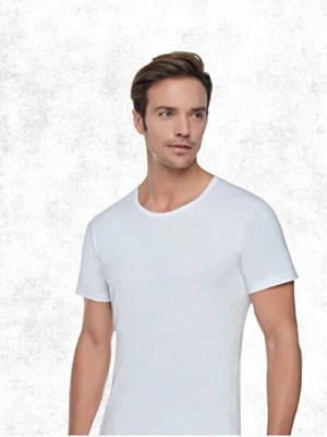 Tutku Erkek Düz Yaka Atlet 6'lı Paket Pamuk Malzeme ile Tüm Sezonlar İçin Uygun