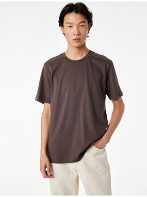 Koton Regular Fit Kısa Kollu Bisiklet Yaka Pamuklu Basic Tişört