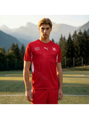 Puma Erkek Kırmızı Puma Sfv Home Jersey Erkek Forma