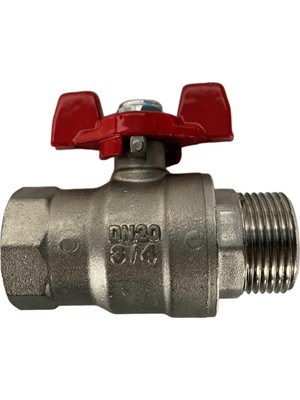 Pakkens 3/4" Kelebek Volanlı Küresel Vana Dişi / Dişi