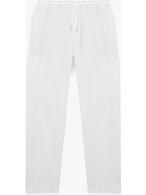 Koton Straight Fit Cepli Pamuklu Beli Bağcıklı Pantolon
