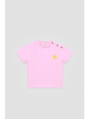 Tyess BSC Bg Store Kız Bebek Pembe Şort Takım