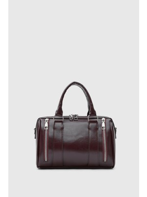 Shule Bags Dolce City El ve Çapraz Çanta Mürdüm