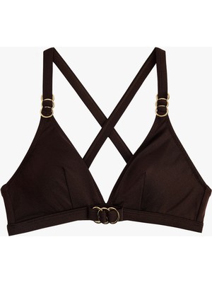 Koton Aksesuarlı Çapraz Askılı Bikini Üstü