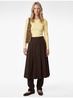 Koton Pamuklu Slim Fit Uzun Kollu Bisiklet Yaka Basic Tişört