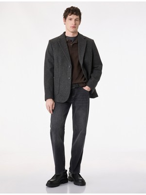Koton Pamuklu Normal Bel Vintage Straight Fit Jean Pantolon