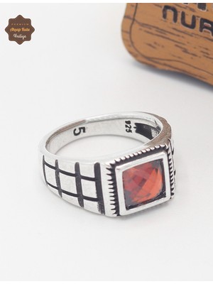 Midyat Nurtaş Gümüş Yakut Taşlı Saat Model 925 Ayar Gümüş Çocuk Yüzüğü 201025347