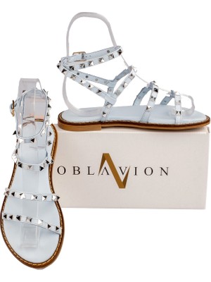 Oblavion Valen Troklu Hakiki Deri Sandalet