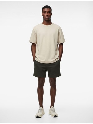 Koton Regular Fit Kısa Kollu Bisiklet Yaka Basic Viskon Spor Tişört