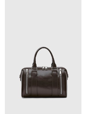 Shule Bags Dolce City El ve Çapraz Çanta Acı Kahve