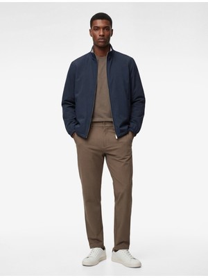 Koton Normal Bel Cepli Düğmeli Slim Fit Non Iron Esnek Kumaş Pantolon