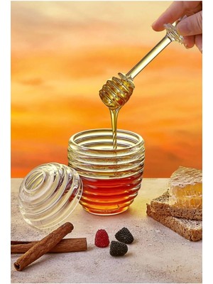 Orvila Kristal Bal ve Reçel Kavanozu Kova Şekilli