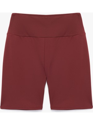 Koton Yüksek Bel Slim Fit Biker Spor Tayt