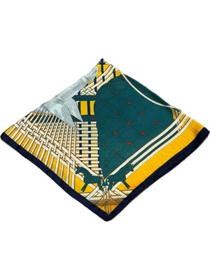 Nish&Chic Desenli Saten Fular