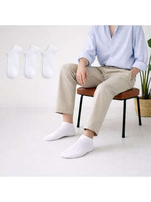 Kral Socks 3 Çift Pamuklu Patik Çorap