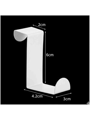 Wilseder Metal Askılık Kapı Arkası ve Dolap Kapağı Uyumlu