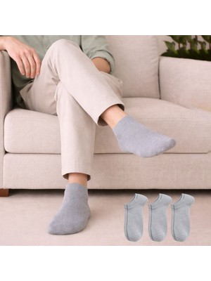 Kral Socks 3 Çift Pamuklu Patik Çorap