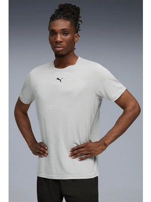 Puma Essentials Heather Cat Erkek Gri Spor Tişört 525920‑04