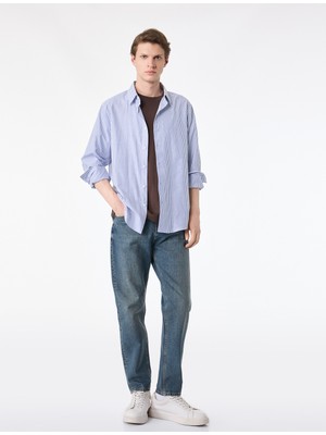 Koton Pamuklu Regular Fit Cepli Tapered Jean Pantolon - Joe Jean