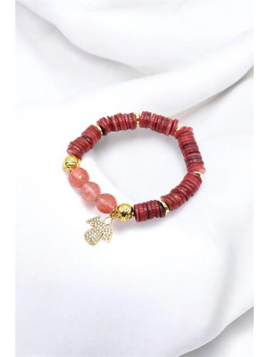 Nish&Chic Melek Charmlı El Yapımı Bileklik