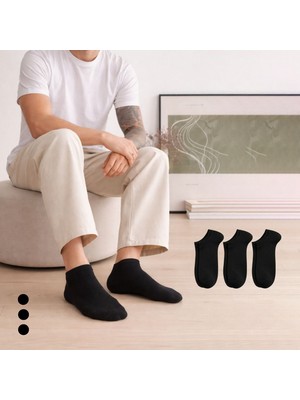 Kral Socks 3 Çift Pamuklu Patik Çorap