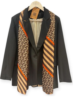 Nish&Chic Desenli Saten Şal