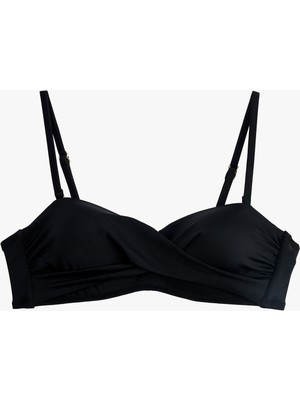 Koton Çıkarılabilir Askılı Balenli Straplez Bikini Üstü