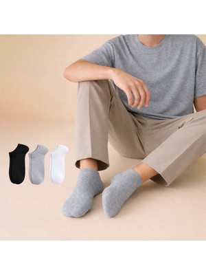 Kral Socks 3 Çift Pamuklu Patik Çorap