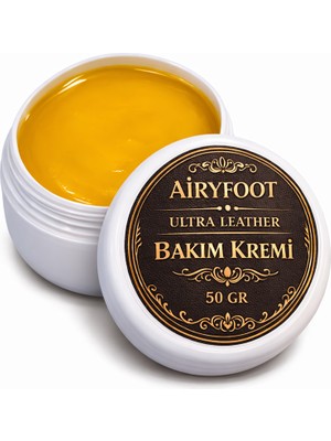 Airyfoot 50 gr Doğal Deri Besleyici Bakım Kremi Su İtici ve Koruyucu Özelliklerle Çok Amaçlı Kullanım