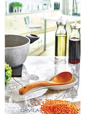 Orvila Tezgah Üstü Kepçe ve Kaşık Altlığı Düzenleyici Organizer - 28 cm