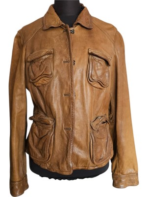 Asus Deri - Hakiki Deri Safari Kadın Ceket