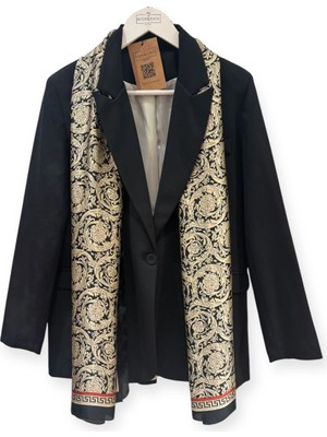 Nish&Chic Desenli Saten Şal