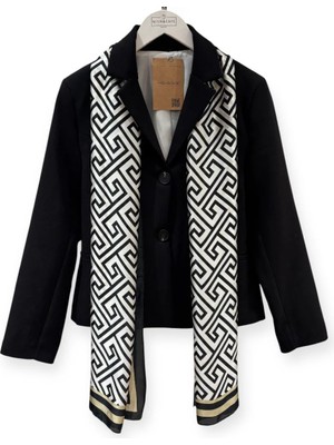 Nish&Chic Desenli Saten Şal