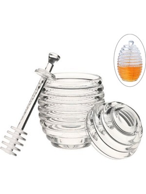 İntora Bal Kavanozu Helezon Bal Kaşığı