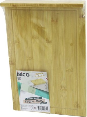 Ethab Ticaret 25X35CM  Ahşap Bambu Kesim Panosu - Kesme Tahtası Tezgah Üstü  Allı - Kenar Destekli (4457)
