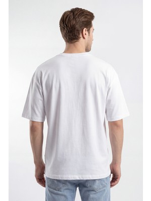 Monox Oversize Unisex  3\'lü T-Shirt %100 Pamuk Rahat Kesim