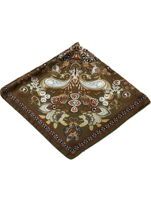 Nish&Chic Desenli Saten Fular